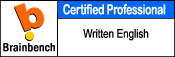 Written English - Certified Pro.